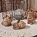 Produktbild The Country House Collection Lil verwitterter Look Bunnies 7,6 cm Kunstharz Figuren Set von 3