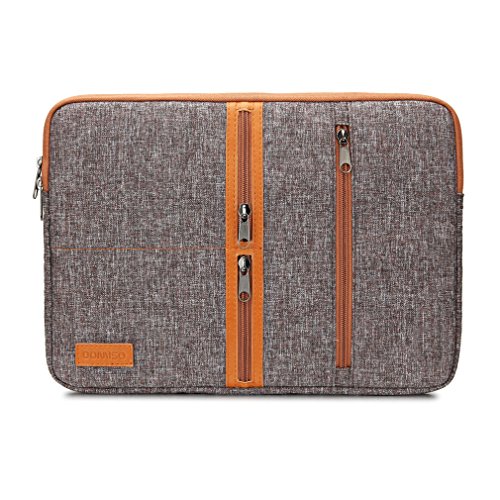 DOMISO 14 Zoll Einfachen Stil Laptoptaschen Business Laptop Notebook H  lle Sleeve Laptoptasche Sleeve H  lle Schutztasche   Braun