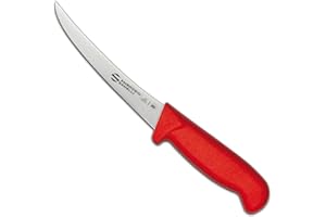 SANELLI AMBROGIO Ambrogio Sanelli - Supra Colore - Coltello Disosso Curvo. Colore: Rosso. Lama: Curva, in Acciao Inox Nitro-B Inox all'azoto. Cm: 15