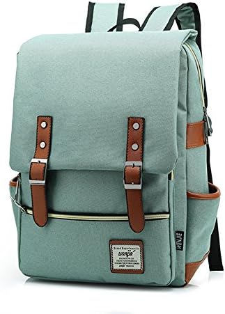 UGRACE Slim Business Laptop Backpack Elegant Casual Daypacks Outdoor Sports Rucksack School Shoulder Bag for Men Women,Unique Travelling Backpack Fits up to 15.6Inch Macbook (Green)