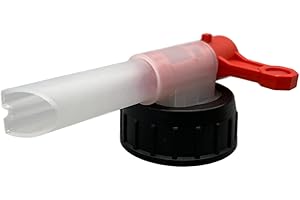 WANDBREITE Sabeu FLUXX Zapfhahn Auslaufhahn Ausgießhahn Ablasshahn einfaches, schnelles und sauberes Umfüllen von Flüssigkeiten (Zapfhahn AH13/38)