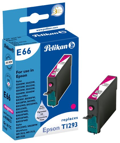 Pelikan Druckerpatrone E66 ersetzt Epson T12934011, Magenta (pigment)