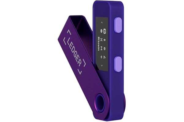 Ledger Nano S Plus Crypto Hardware Wallet (Amatista) - Protege tu cripto, NFT y fichas (Compatibilidad PC y Android)