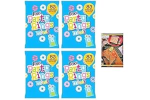 KITCHEN FELLA Party Rings x24 Mini Packs In Total and Kitchenfella 'Cooking Tips' Postcard