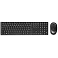 Dell KM5221W Wireless Combo - RF 2.4GHz Wireless Keyboard with 12 Programmable Keys and 3 Button Optical Mouse, Spill-Resistant Keys, up to 36 Month Battery Life, 3Y Advance Exchange Warranty - Black