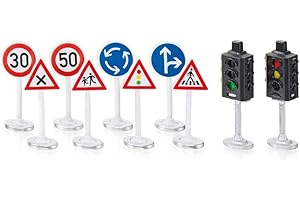 Siku 5597, Znaki drogowe i sygnalizacja świetlna, Tworzywo sztuczne, Wielokolorowe, Uniwersalne