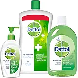 Dettol Sanitizer Original - 200 ml with Handwash - 900 ml and Multi Hygiene - 500 ml