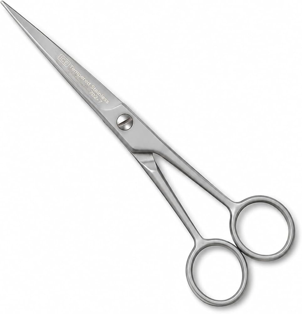 Proalet Profesyonel Berber Makası, Paslanmaz Çelik, Keskin, Saç Kesim Makası, Ergonomik Kalıplı Sap, Kuaför Makası, Evcil Hayvan Tüy Kesim Makası, Çok Amaçlı Kullanım (7")