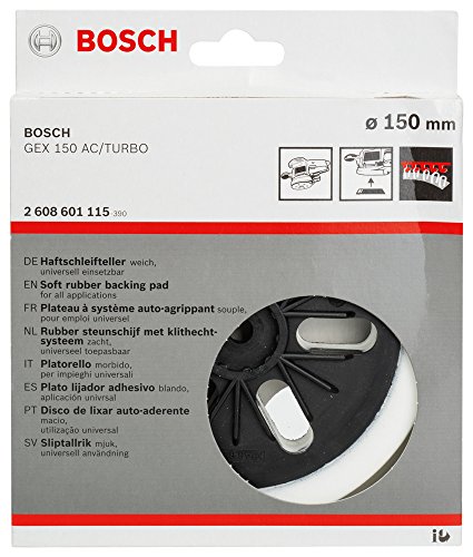 Bosch Pro Schleifteller für GEX 125-150 AVE, GEX 150 AC und GEX 150 Turbo (Ø 150 mm, weich) - 5