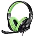 Produktbild Kriogor Gaming Headset PS4, 3,5mm Stereo Verdrahtet Kopfhörer mit Mikrofon für Xbox One PC Nintendo Switch (Grün)