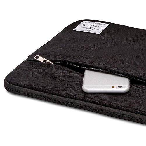 Laptoph  lle 13 - 13 3 Zoll Schwarz - Johnny Urban Canvas Laptop Sleeve Laptoptasche H  lle f  r MacBook Air 13    Pro 13  Surface Book uvm  - 13   13