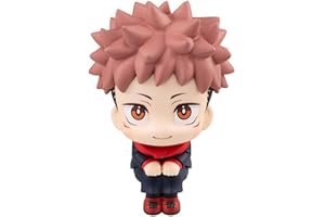 Puruuige Yuji Itadori Figura Estatua Anime Versión Q Figura de Megumi 9,5 cm Pose de Mirar Hacia Arriba Modelo Estatua PVC Linda Decoración de Pastel