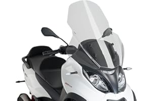 Puig Pare-Brise V-Tech Line Touring 1666W pour Piaggio MP350 18', Piaggio MP3 500 HPE ABS ASR 18'-19'