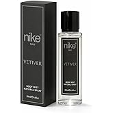 Nike Vetiver Body Mist Spray for Men, Woody Citrus Fragrance, Long-lasting, Aluminium Free, 200ml