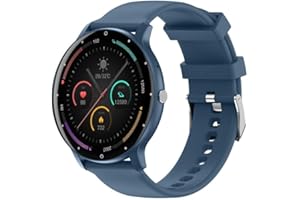Fogun Zl02Pro Smartwatch Round Dial Wristwatch With Blood Oxygen Monitor Sleep Monitor Breathing Exercise And Voice Assistant