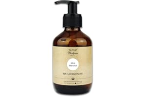 MEIßNER - TREMONIA - Meißner Tremonia - 200ml Bartseife "Mint Menthol" - Bartshampoo ohne künstliche Zusatzstoffe - veganes Bartshampoo für Männer mit Bio-Olivenöl für intensive Pflege - Für die tägliche Bartpflege