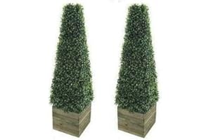 OTZ 2 x Artificial Trees 3ft Pyramid Cones - Indoor artificial trees - Topiary trees