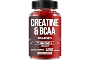 SASH VITALITY Creatine Monohydrate Gummies 5000mg with 1000mg BCAAs | Vegan & Sugar Free | 90 Premium Gummies | Mixed Berry Flavour | Health Candy Supplement