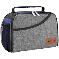 CANWAY Borsa Pranzo Borsa Termica Porta Pranzo Borsa Frigo per Uomini Donne e Bambini Lunch Bag per Ufficio, Scuola, Campeggio e Picnic