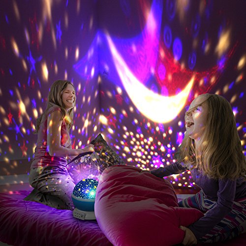 [Neueste Generation] LED Nacht Beleuchtung Lampe – Licht elecstars bis Ihr Schlafzimmer mit dieser Mond, Stern, Sky Romantische LED-Nachtlicht Projektor, – Beste Geschenk für Herren Damen Teens Kinder Einschlafhilfe - 6