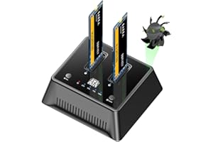 AODUKE M.2 SATA SSD to USB3.0 Clone Docking Adapter Station,External Hard Drive Enclosure for M&B Key NGFF SSD, Support Offline Clone Duplicator(M.2 nvme SSD is not supported)