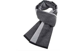 Ueither Hombres Cálido y Acogedor Bufanda del tartán Moda y Elegante Bufanda a Cuadros Clásico en Otoño Invierno Check Scarf
