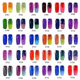 Eleacc 7.3ml Soak Off Temperature Color Change Chameleon Uv LED Gel Nail Polish Nail Art Base Top Coat