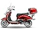 Produktbild Retro Roller Easy Cruiser Chrom 125 ccm weinrot Motorroller Scooter Moped Mofa Easycruiser rot