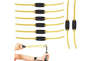 Juguta 8 Pezzi Elastici per Fionda, Bande Elastiche per Fionda, Ricambio Elastico per Fionda, Gomme per Fionda, Elastici di Ricambio per Fionda, Regolabili, Universali(fionda non incluse)