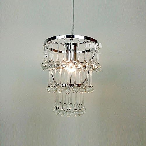 Modern Crystal Round Dining Room Ceiling Pendant Light 3 Tier Water-Drop Sticks Bedroom Blacony Pendant Lamps Corridor Hallway Balcony Small Chandeliers