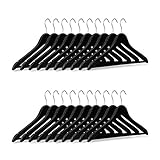 Schulterbreit: Breiter Bügel unterstützt die Schulterpartie - Kein Zerknittern von zarten Stoffen - Kerben am Bügelende verhindern das Rutschen von Tops, Kleidern und Röcken