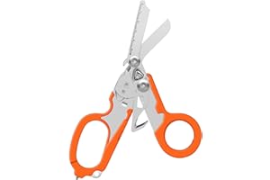 FLRMINGIGIGI Emergency Shears mit Strap Cutter und Glass Breaker Faltbare Scherenzange aus Edelstahl, Outdoor Camping Rescue Scissors Tools