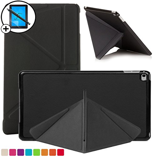 Forefront Cases® Neue Origami Hülle Tasche Case Cover für Apple iPad Mini 4 4th Gen September 2015 - Rundum-Geräteschutz und intelligente Auto-Sleep-Wake-Funktion inkl. Eingabestift und Displayschutz