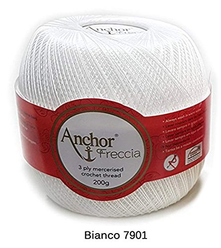 Coats-Anchor Anchor Freccia - gomitolo gr 200 (N.12, Colore Bianco 7901)
