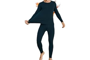 INNERSY sous Vetement Thermique Homme Manches Longues Ensemble Haut et Bas Thermiques Ski Hiver Automne