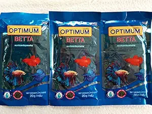 Colourful - Highly Nutritious Food for All Betta Fish | Fighter Fish Food (20g x 3 - Betta Food)