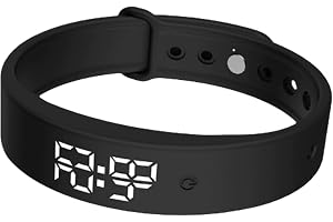 Vibrating Alarm Wristband - Silent Alarm Armband, Silent Vibrating Timer | Klocka, 3 larm daglig organisatörstimer för barn, vuxna, män, kvinnor, tonåringar, äldre, säng, sovrum, gym, medicin