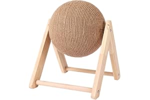 PRATVIDER Palla per Gatto Tiragraffi, Sisal Rope Ball Scratcher Toy per Cat, Palla Tiragraffi per Gatti Giocattolo per Animali, Sisal Rope Ball Scratcher Toy per Cuscini da Pavimento Cat Kitten