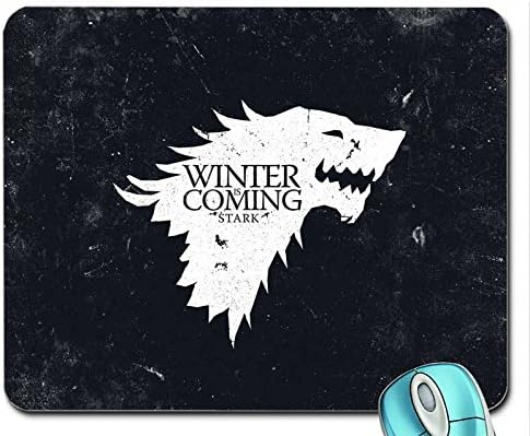 Architecture black crest game of thrones winter is coming direwolf house stark wolves mouse pad computer mousepad