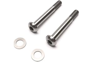 TAKEWELL Titanium Flat Mount Disc Bolts T25 37mm 2 Pcs for SRAM Flat Mount Frame Disc Caliper Bracket (TI T25 37mm)