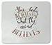 Produktbild WYICPLO Quote Mouse Pad, Philosophical Saying The Body Achieves What The Mind Believes on a Grunge Backdrop, Standard Size Rectangle Non-Slip Rubber Mousepad, Multicolor