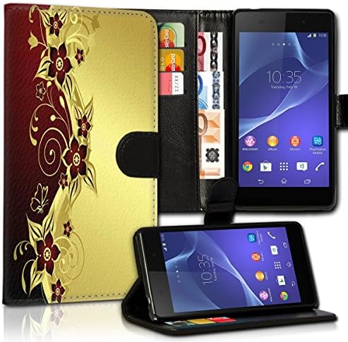 Book-Style Flip Mobile Phone Case Skin Case Cover For LG L Bello UMV28 Variation Design2