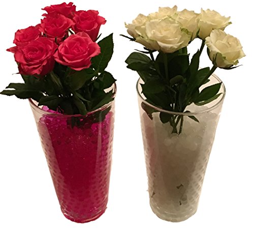8000 Stück / 20Liter Wasser Kugeln Gel Bälle CHRISTAL ERDE CHRYSTAL Perlen Vasen Dekoration 11-15mm Durchmesser / 200Gramm – Pflanzen Kerzen Blumen Wasserspender Raumbefeuchter KRISTALL HINGUCKER (Transparent) - 5
