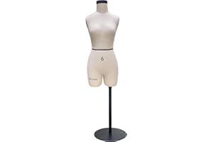 DE-LIANG Half Scale Fiberglass Sewing Dress Form, Anatomic Miniature Fitting Mannequin Torso for Draping,pinnable Dressform | Tailor Dummy,Sewing Tool, Design Fabric Dressmaker