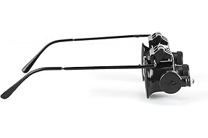 Canyita Lunettes Loupe, Lunettes De Réparation De Montres Professionnelles, Outil De Bijoutier Loupe 20xmagnifying, pour Le Commerce De Bijoux, Horlogerie, Photographie