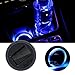 Produktbild Ralbay Light Sensor Solar LED Auto Cup Halter Matte Pad Wasserdicht Flasche Getränke Untersetzer integrierte Vibration automatisch auf bei Dark Universal Blaue Farbe Licht