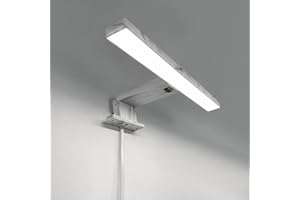 DEELUX LED Luz de Espejo de Baño Con interruptor 30cm 5W 500 Lumens,Luz de Espejo de Baño de Pared 6000K Luz Blanco Frío 3en1 Montaje Lámpara Espejo de Baño 230V Impermeable IP44