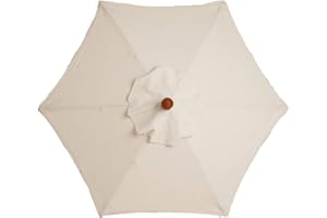 LYXMY Replacement Parasol Fabric Cover, 2m/6 Arms Garden Umbrella Fabric Canopy Cover, Anti-ultraviolet, Waterproof