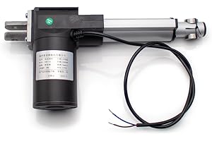 Jieotwice Linearantrieb, Gleichstrommotor mit Teleskopstange, Schwere Last 6000N 600 kg, Geschwindigkeit 5 mm/s, Motorhub 30–500mm (DC 24V, Hub 150MM)