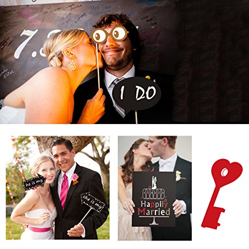 PBPBOX Hochzeit Photo Booth für Hochzeit Partei Dekorationen 54Stück - 6